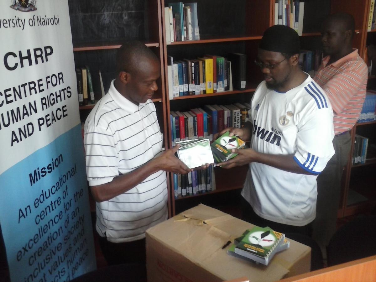 URAIA TRUST Donates books to the Human Rights programme
